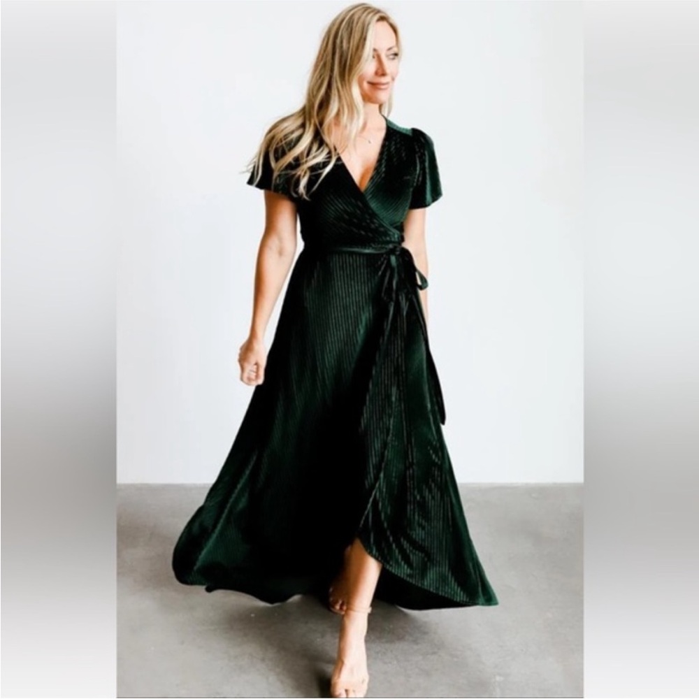 Baltic Born Dark Green Maxi Dress